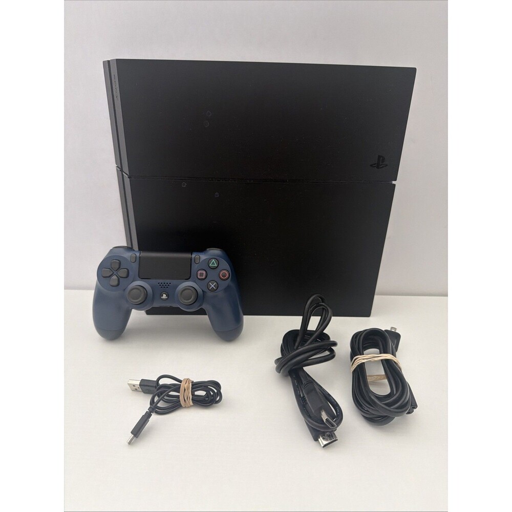 Sony Playstation 4 Console PS4, Model CUH-1215A, Controller And Cables Tested